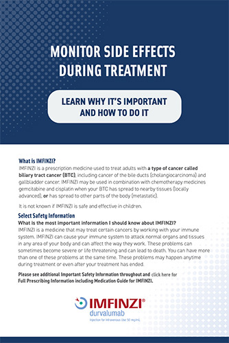 IMFINZI® (durvalumab) side effects tracker
