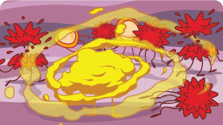 Role of Chemotherapy Destroying Rapidly Growing Cells Illustration