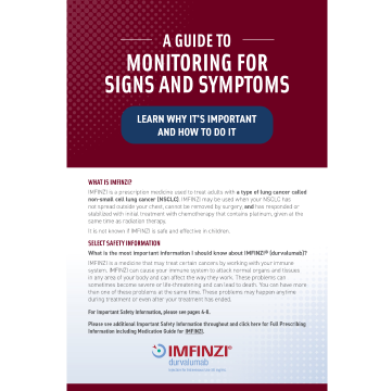 Side Effects Tracker During Treatment with IMFINZI