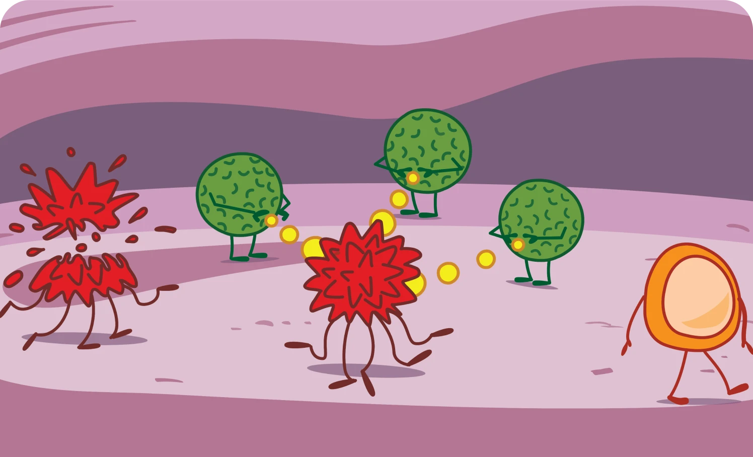 Role of Immune System Illustration
