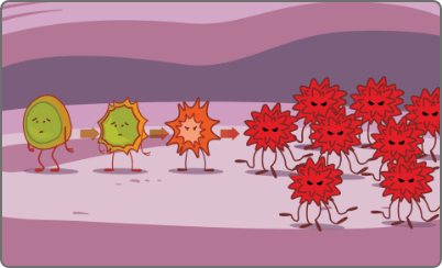 Unhealthy cells may eventually turn into cancer
