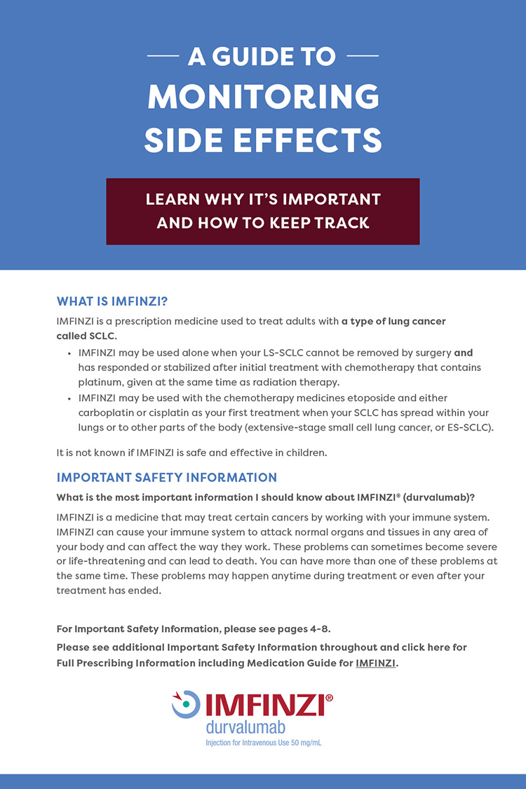 IMFINZI Side Effect Tracker During Treatment