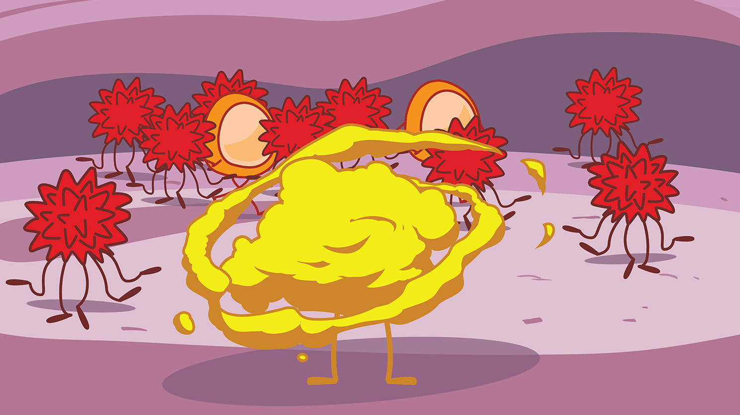Chemotherapy Cancer Treatment Process Illustration