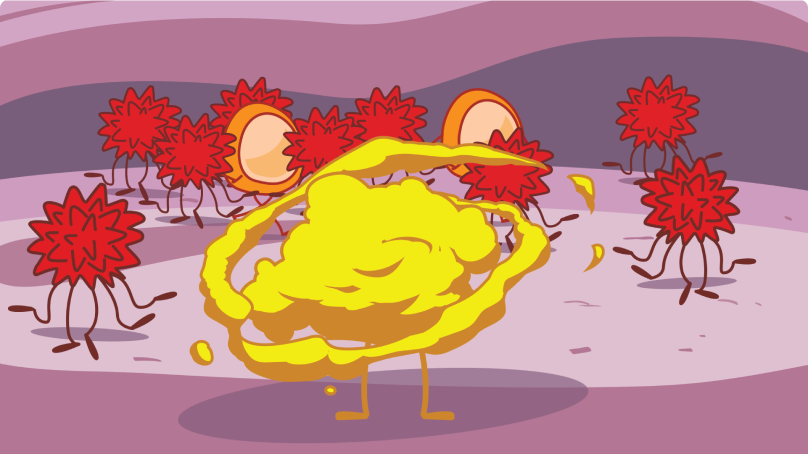Chemotherapy Cancer Treatment Process Illustration