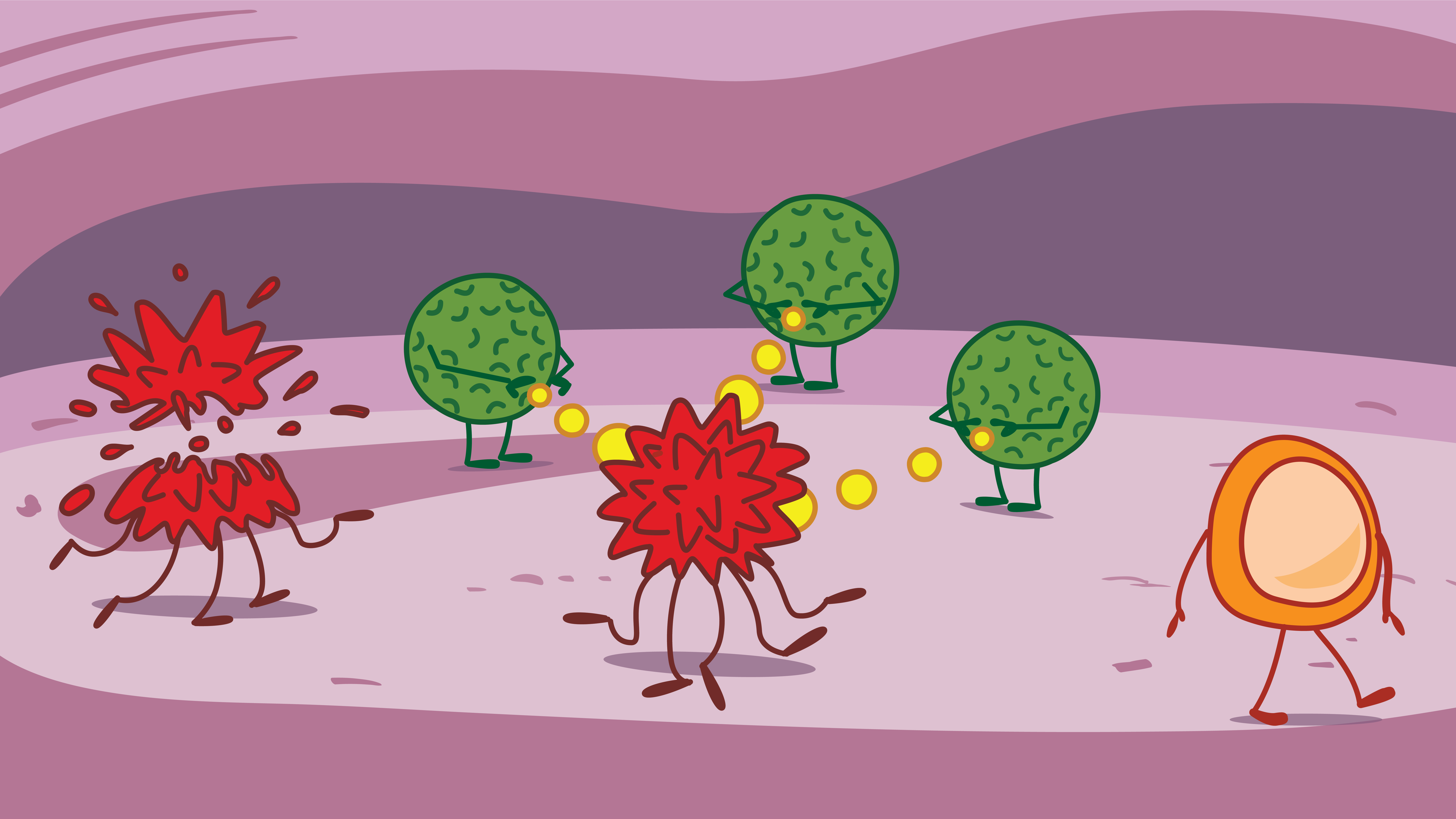 Immune System Process Illustration