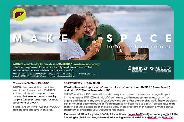 IMFINZI Patient Guide for uHCC patients
